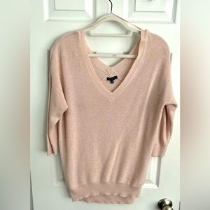 Dynamite Light Pink 3/4 Sleeve Sweater